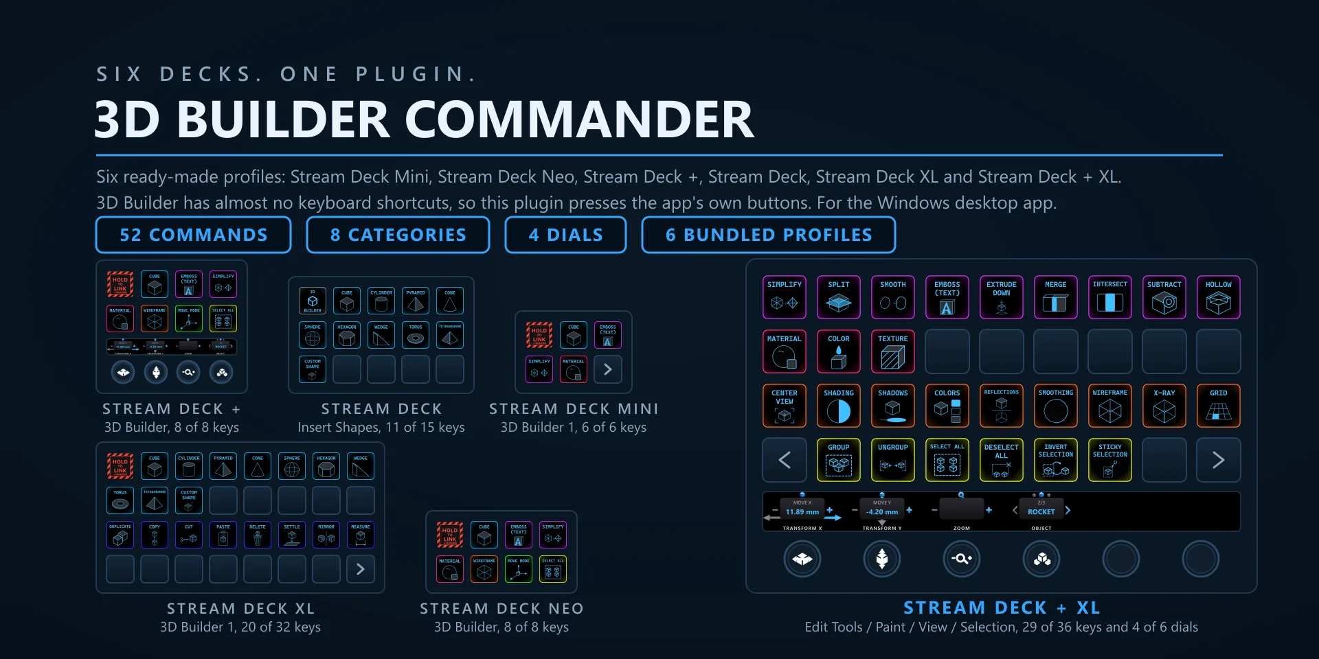 3D Builder Commander hero slide
