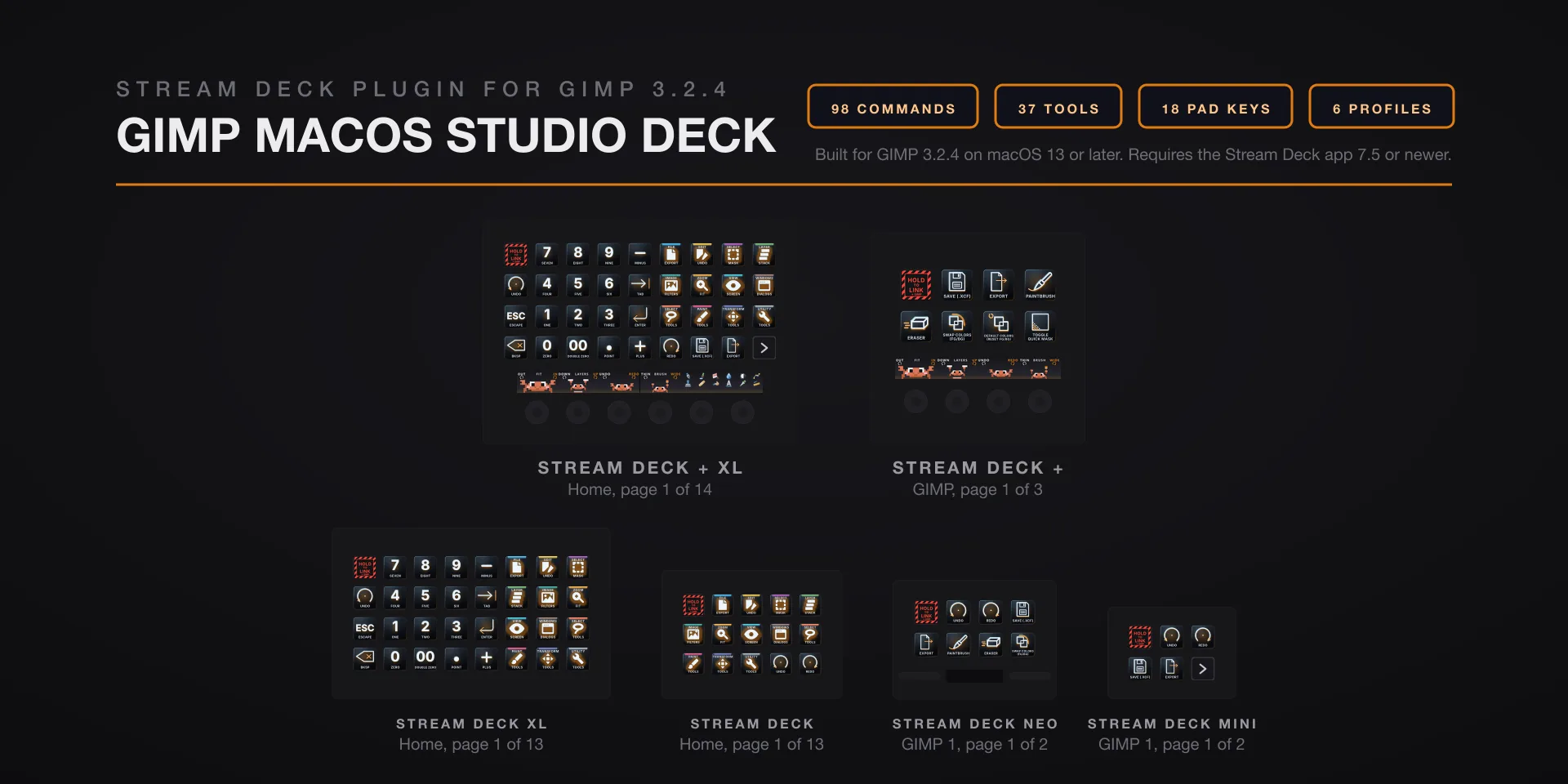 GIMP macOS Studio Deck hero slide