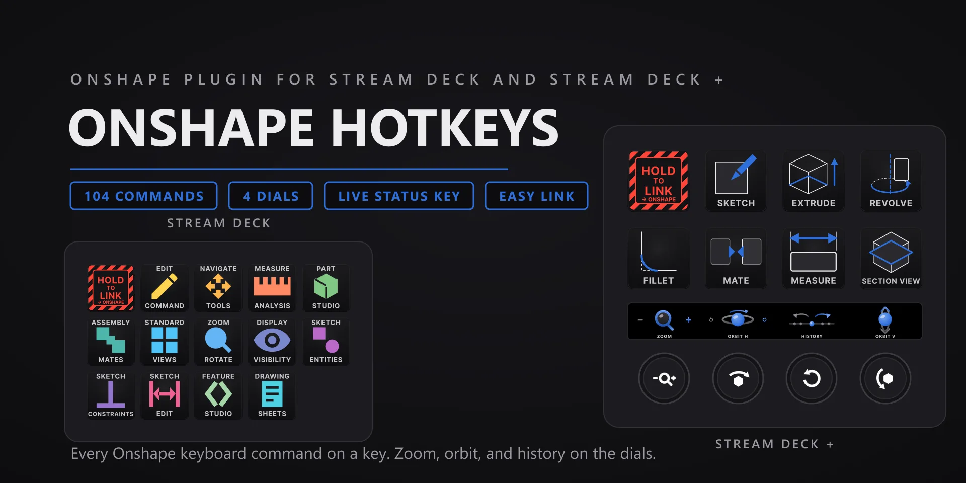 Onshape Hotkeys hero slide